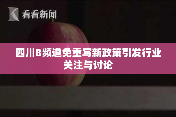 四川B频道免重写新政策引发行业关注与讨论