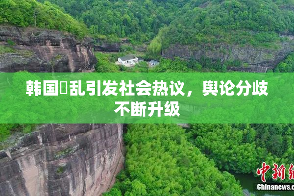 韩国婬乱引发社会热议，舆论分歧不断升级