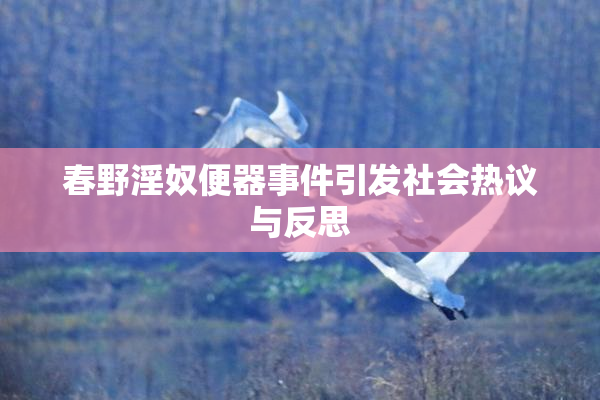 春野淫奴便器事件引发社会热议与反思
