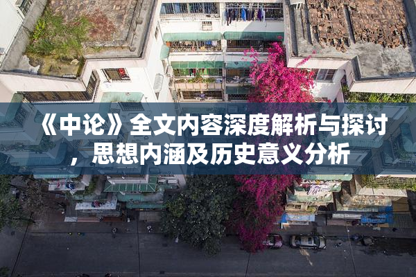 《中论》全文内容深度解析与探讨，思想内涵及历史意义分析